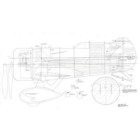 Printed Gee Bee Z 33% Plan