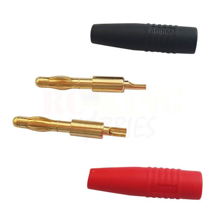 Red and Black Banana Plug Set