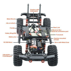 RGT Desert Fox 1/10 Scale 4WD Off-Road Crawler Reverse-Drive System RTR