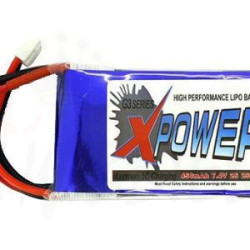 XPower 450mah 2S 7.4v 25C LiPo Battery