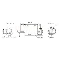 HSP Standard Brushed 550 Motor (HSP-28446)