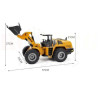 HUINA 1/14 1583 RC Metal Bulldozer RTR