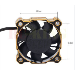 Aluminium RC Cooling Fan 40mm x40mm (gold)