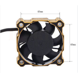 Aluminium RC Cooling Fan 40mm x40mm (gold)