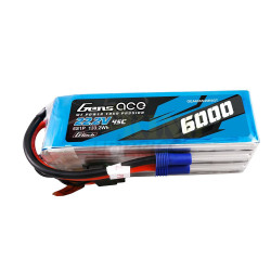 Gens Ace 6s 6000mah 22.2v 45C LiPO Battery