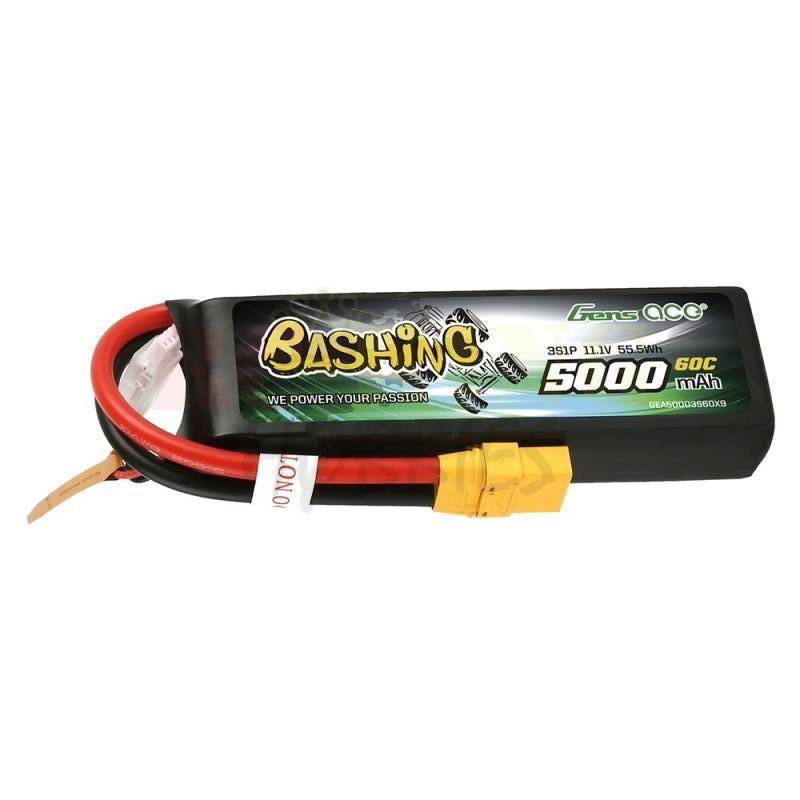 Gens Ace 5000Mah 11.1v 3S 60C LIPO Battery