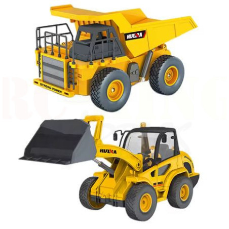 Huina Dump Truck & Bulldozer Forklift 1/24 9CH (RTR)