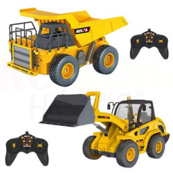 Huina Dump Truck & Bulldozer Forklift 1/24 9CH (RTR)