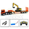 Huina Trailer Truck Tractor Excavator 9ch 1/24 (RTR)