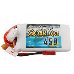 Gens Ace 450mah 2S 7.4v 30C...