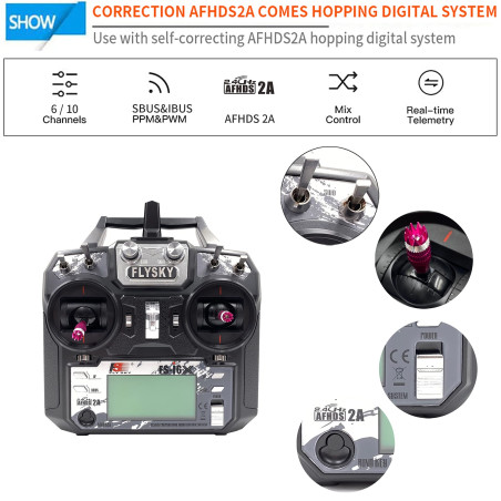 FlySky FS-i6X Transmitter and Receiver Set