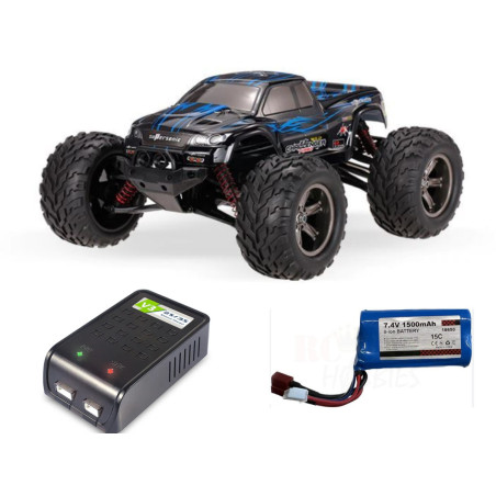 Blue Monster Truck Crusher Combo