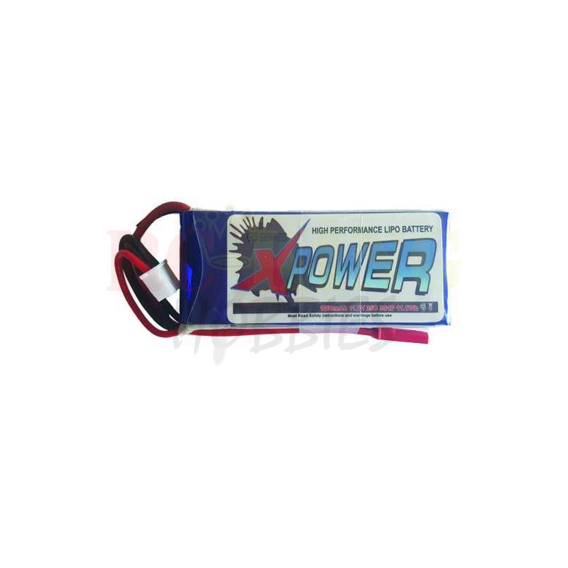 XPower 1000Mah 11.1v 3S 25C LIPO Battery